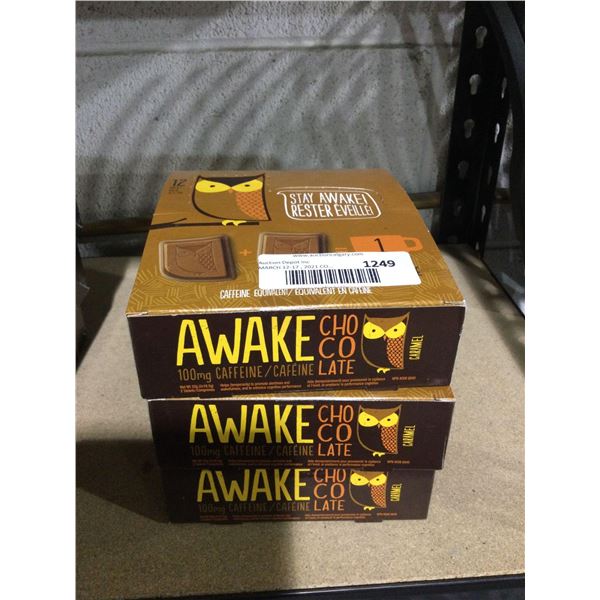Stay Awake Chocolate (12 x 33g) Lot of 3