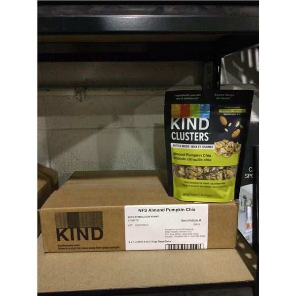 Case of Kind Almond Pumpkin Chia Clusters (8 x 113g)