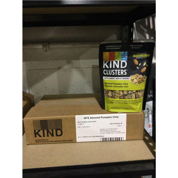 Case of Kind Almond Pumpkin Chia Clusters (8 x 113g)