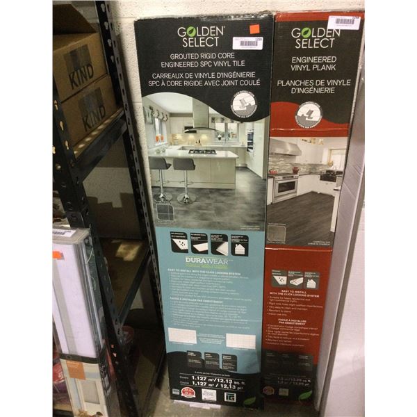 Golden Select Grouted Rigid Core Engineered SPC Vinyl Tile 48.03in x 12.13in x 0.23in (12.13sq ft)Â 