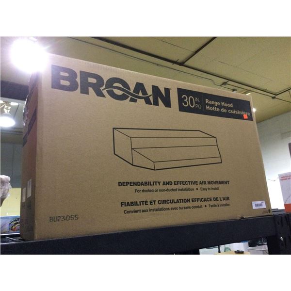 Broan 30in Range Hood