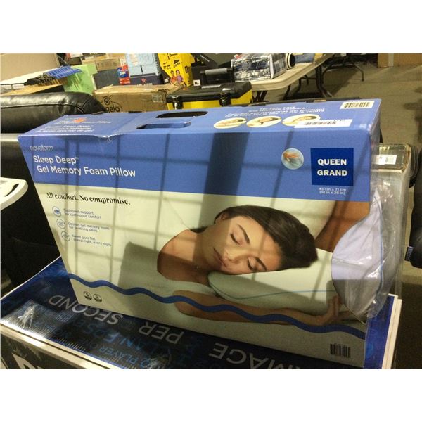 Novaform Sleep Deep Queen Size Gel Memory Foam PillowÂ 