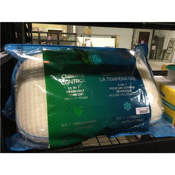 Climate Control Reversible Memory Foam Pillow