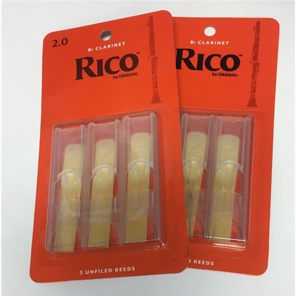 Reeds -  SIX RICO  2  Bflat Clarinet