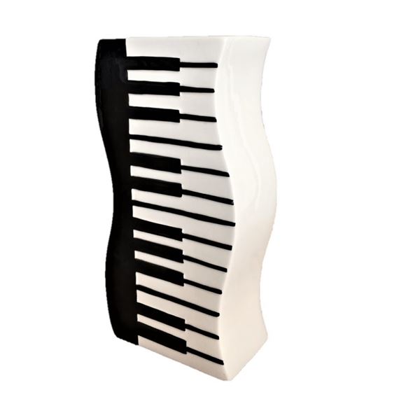 11" Keyboard Ceramic Vase