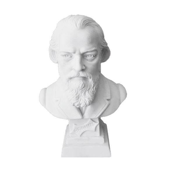 Brahms Statue 4.5" Bust Figurine -Johannes Brahms Statuette
