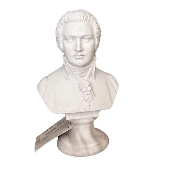 8.5" Mozart Reconstituted Marble Sculpture