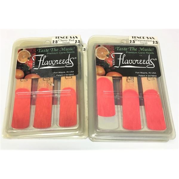 EIGHTEEN  Flavoreeds for Tenor Sax - SIX  2.5  Cherry,  NINE 2.5  Watermelon and THREE 2 Watermelon