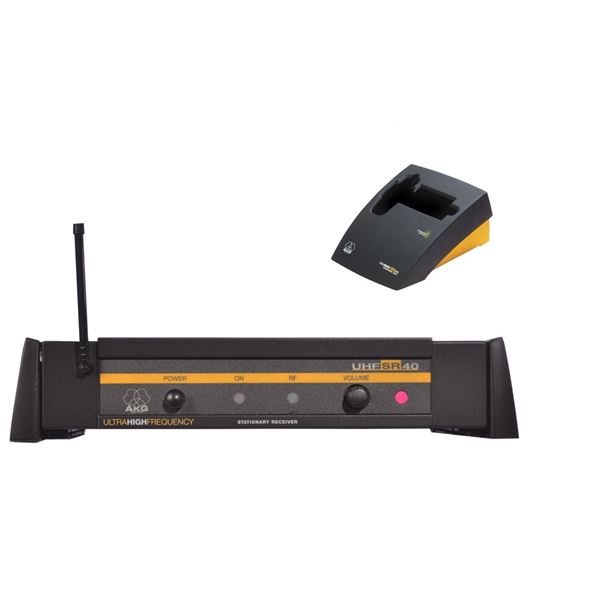 AKG wireless cu40 charging unit  and AKG wireless uhf sr40 High Quality Stationary Receiver