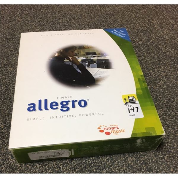 Allegro Music Notation Software