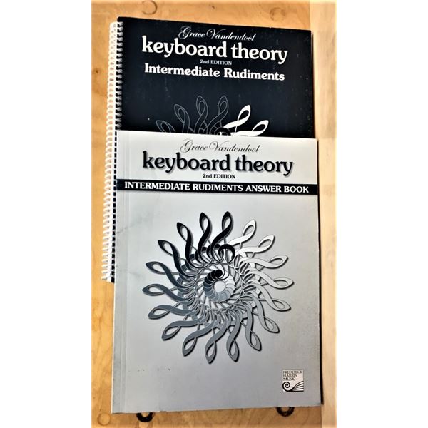 TWO Grace Vandendool Keyboard Intemediate Rudiments Theory Book & Answer Book