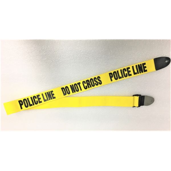 Police Line Do Not Cross Guitar Strap - Used in good condition