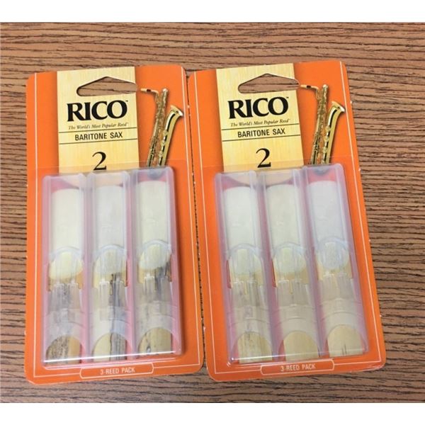 Reeds - SIX Rico 2.0 Baritone Sax