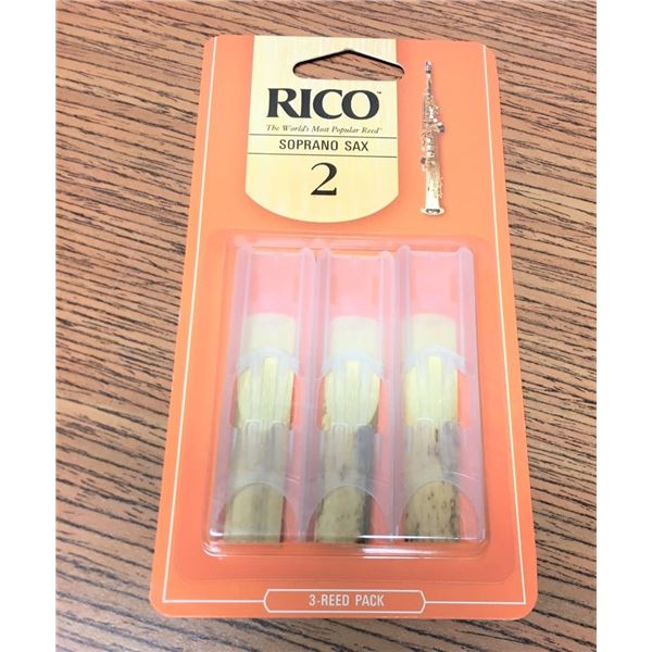 Reeds - THREE RICO 2.0 Soprano Sax