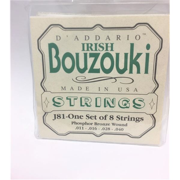 D'Addario Irish Bouzouki Strings J81 - One set of 8 strings