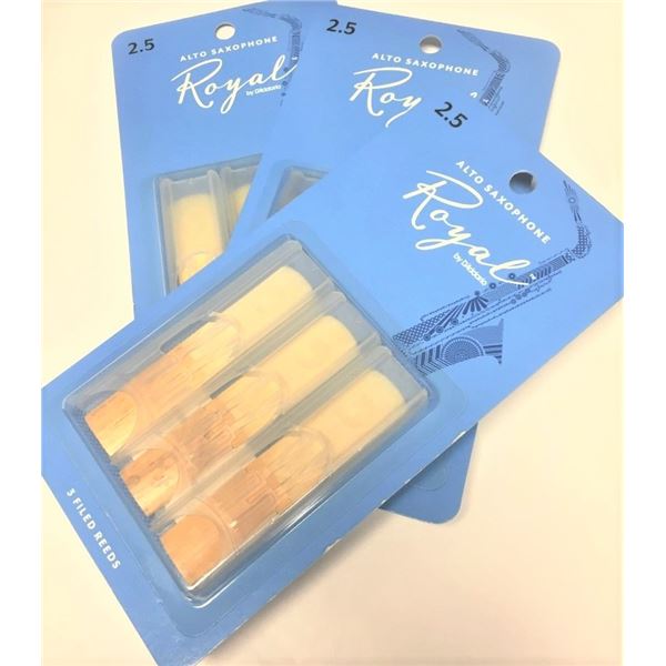 NINE Royal Alto Sax Reeds 2.5