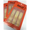 Image 1 : NINE Rico Bass Clarinet Reeds 2.5