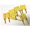Image 1 : SIX Rapco Dual Banana Plugs - Yellow