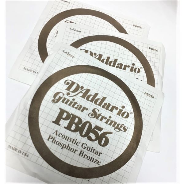 D'Addario Guitar Strings PB056-  THREE STRINGS