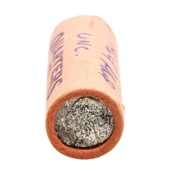 Original Bank Roll of (40) Brilliant Uncirculated 1964 Washington Quarter Coins