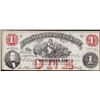 Image 1 : 1862 $1 Virginia Treasury Note Obsolete Currency