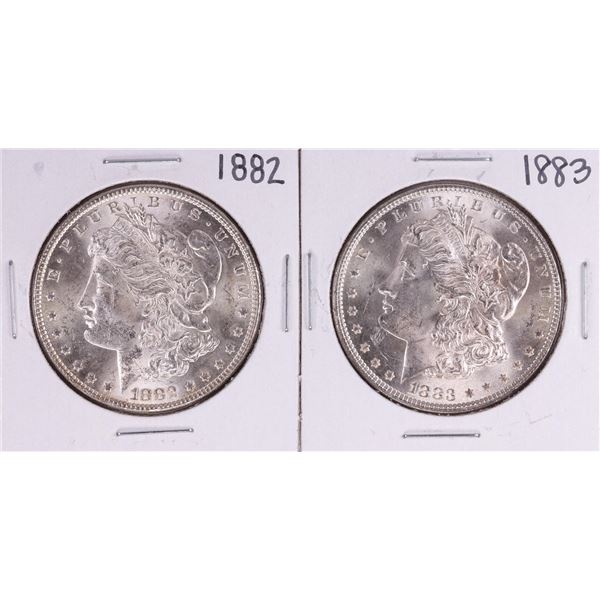 Lot of 1882-1883 $1 Morgan Silver Dollar Coins