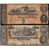 Image 1 : Lot of 1864 $5 & $10 Confederate States of America Notes