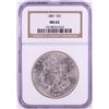 Image 1 : 1887 $1 Morgan Silver Dollar Coin NGC MS62