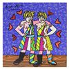 Image 1 : Romero Britto "Gemini Boys (White)" Limited Edition Giclee on Canvas