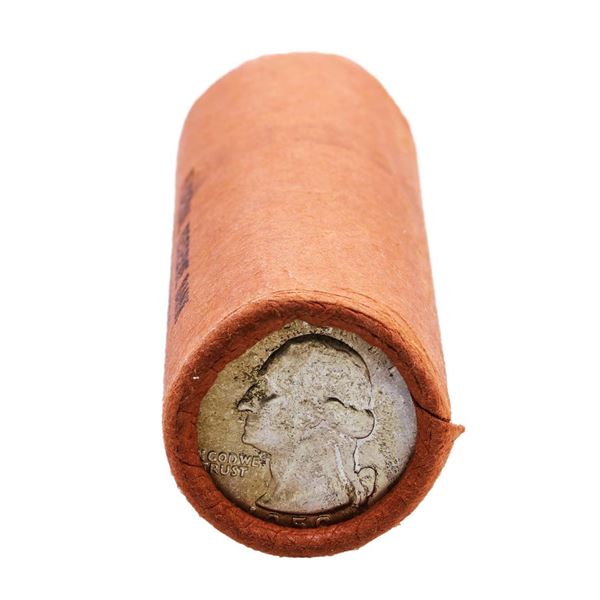 Original Bank Wrapped Roll of (40) Brilliant Uncirculated 1959-D Washington Quarter Coins