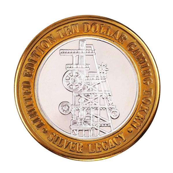.999 Silver Silver Legacy Reno, Nevada $10 Casino Limited Edition Gaming Token