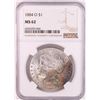 Image 1 : 1884-O $1 Morgan Silver Dollar Coin NGC MS62 Great Toning