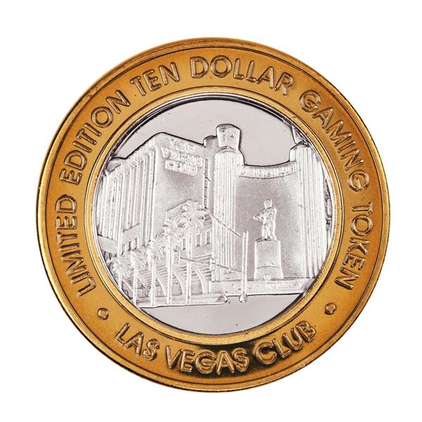 .999 Silver Las Vegas, Nevada Club $10 Casino Limited Edition Gaming Token