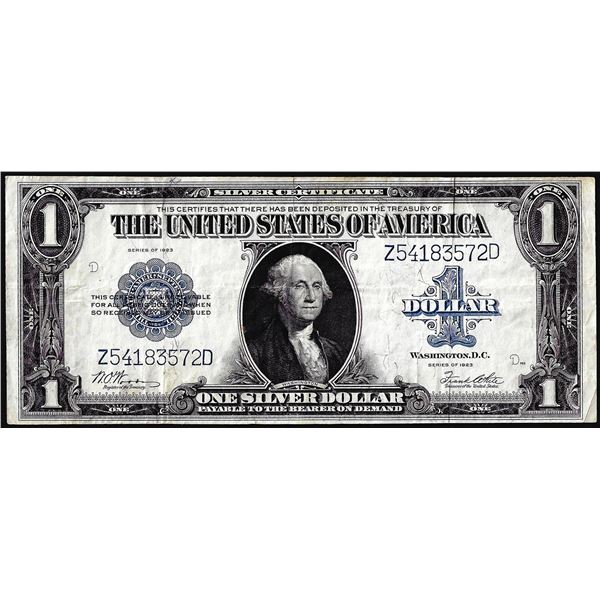 1923 $1 Silver Certificate Note
