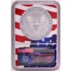 Image 2 : 2019-W $1 Proof American Silver Eagle Coin NGC PF70 Ultra Cameo Congratulations Flag