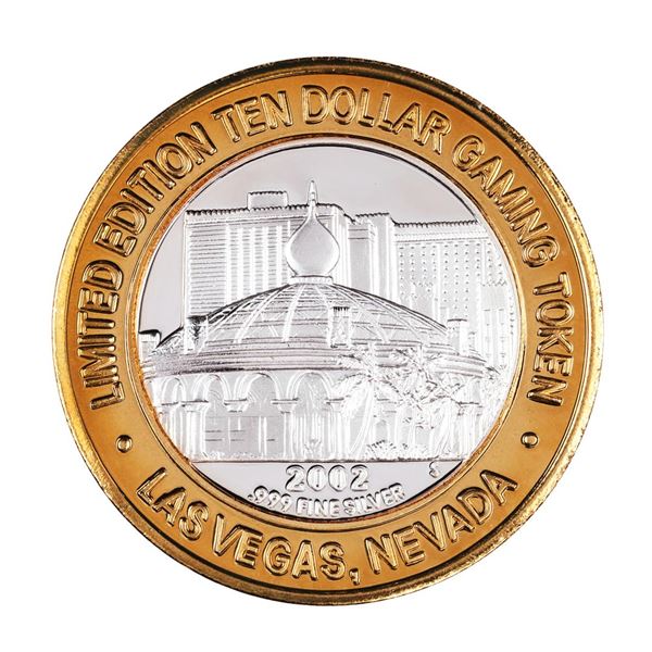 .999 Silver Sahara Hotel & Casino Las Vegas $10 Casino Limited Edition Gaming Token