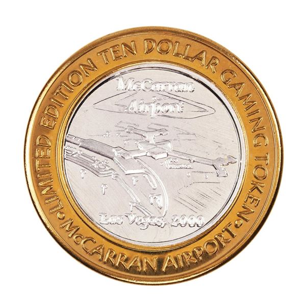 .999 Silver McCarran International Airport Las Vegas, NV $10 Limited Gaming Token