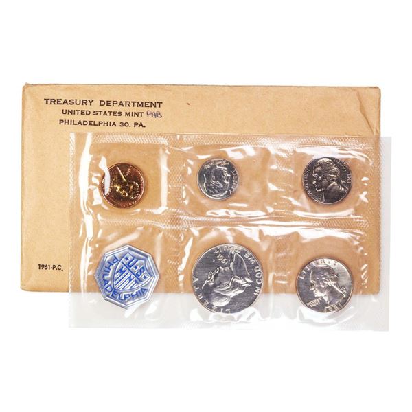 1961 (5) Coin Proof Set in Original Envelope