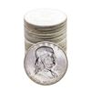 Image 1 : Roll of (20) Brilliant Uncirculated 1961 Franklin Half Dollar Coins