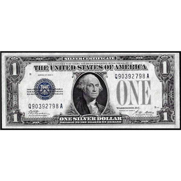 1928A $1 Funnyback Silver Certificate Note