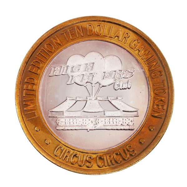 .999 Silver Circus Circus Hotel & Casino $10 Limited Edition Casino Gaming Token