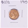 Image 1 : 1915 $2 1/2 Indian Head Quarter Eagle Gold Coin