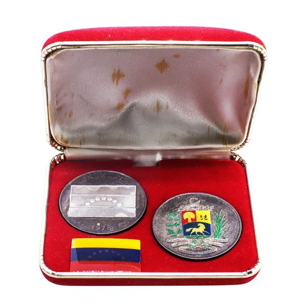 1978 Venezuela Silver Medal Set with Box