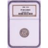 Image 1 : 1884 Proof Three Cent Nickel Coin NGC PF68 Cameo None Finer