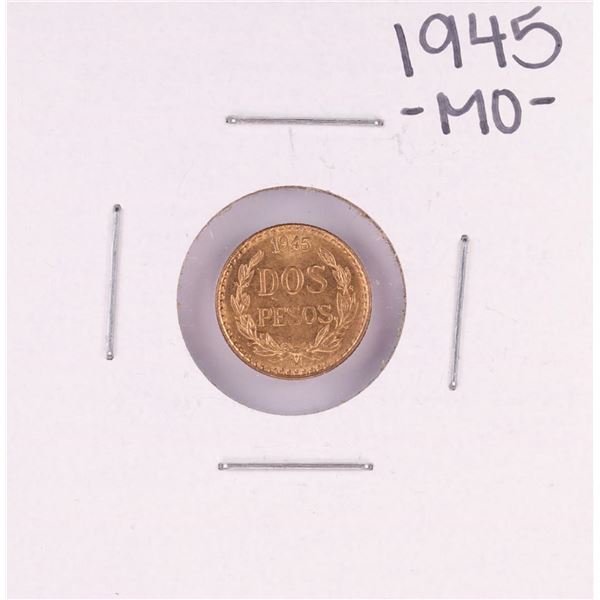 1945 Mexico Dos Pesos Gold Coin