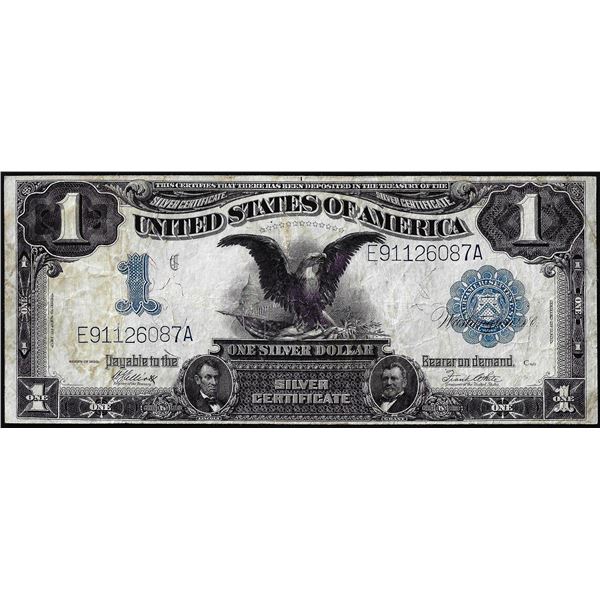 1899 $1 Black Eagle Silver Certificate Note