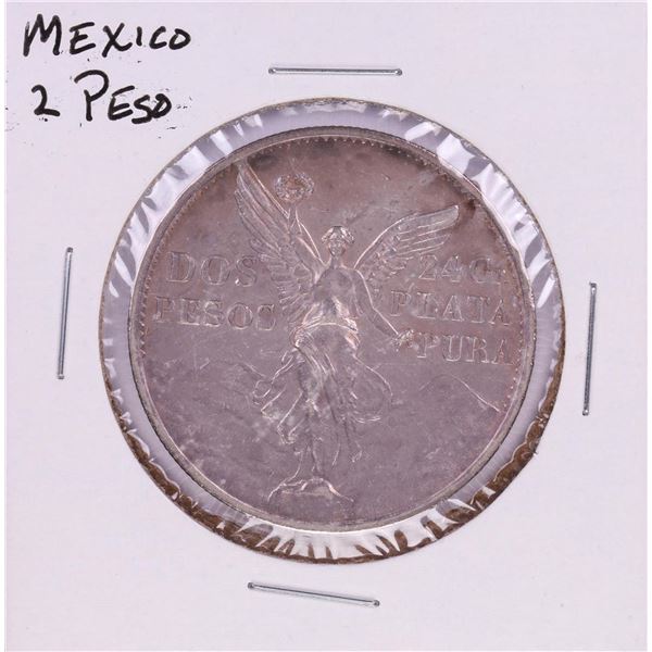 1921 Mexico 2 Pesos Silver Coin