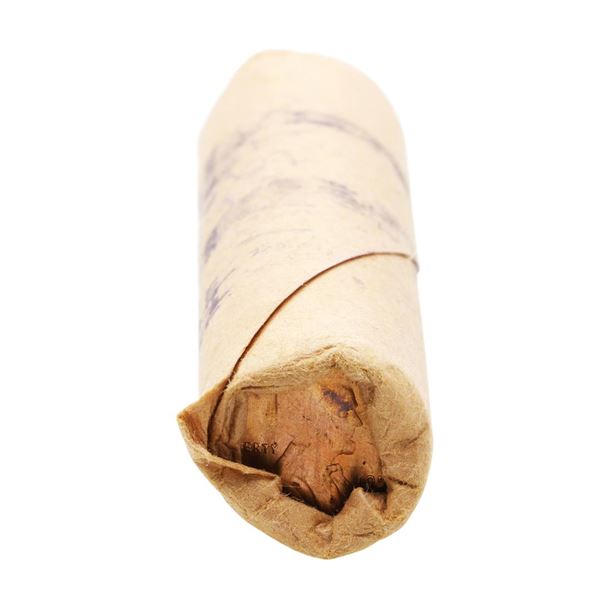 Original Bank Wrapped Roll of (50) Brilliant Uncirculated 1955-S Lincoln Wheat Cent Coins