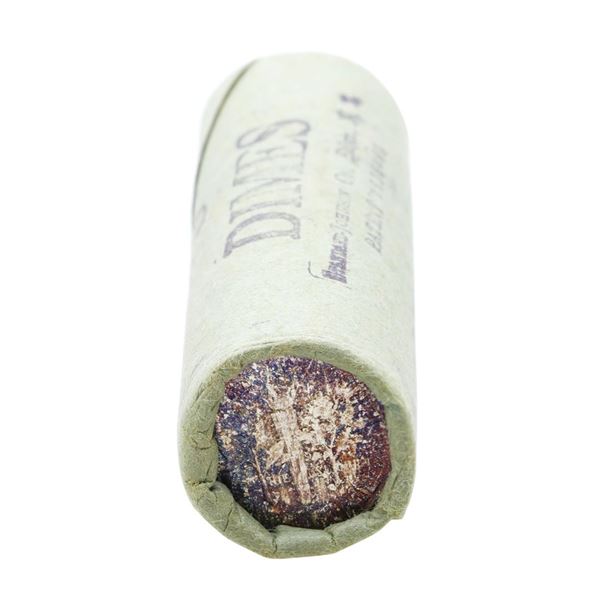 Original Bank Wrapped Roll of (50) Brilliant Uncirculated 1959 Roosevelt Dime Coins