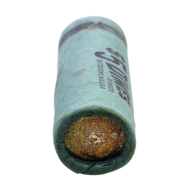 Original Bank Roll of (50) Brilliant Uncirculated 1960 Roosevelt Dime Coins